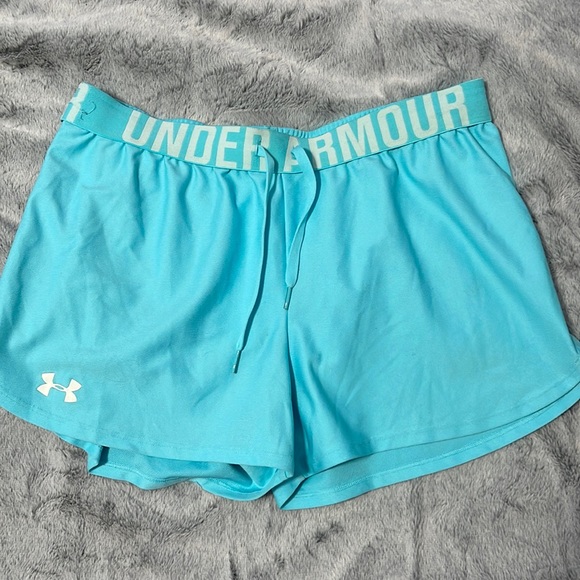 Under Armour Shorts Under Armour Baby Blue Drawstring Athletic